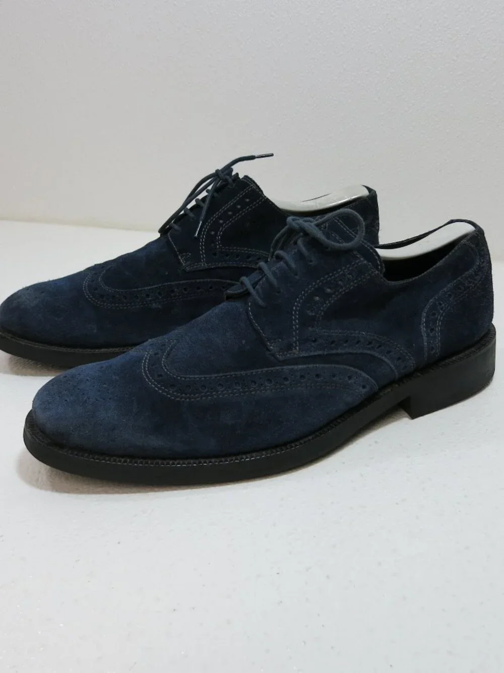 Bugatchi Suede Leather Wingtip Dress Oxfords Footwear Men's Shoes Italy Sz 9.5